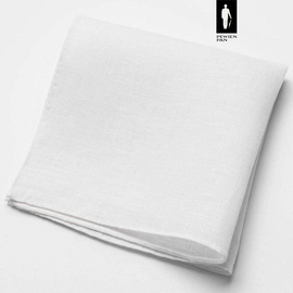 Biała poszetka z lnu