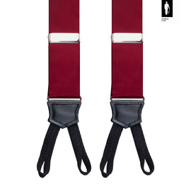 Szelki męskie z jedwabiu Bordeaux Classic